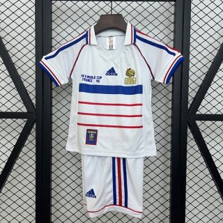 Camiseta Francia Segunda Equipación Niño Retro 1998 Camiseta Francia Segunda Equipación Niño Retro 1998