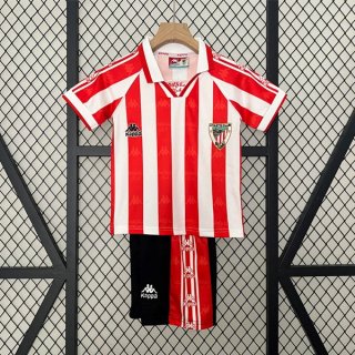 Camiseta Athletic Bilbao Primera Equipación Niño Retro 1995 1997 Camiseta Athletic Bilbao Primera Equipación Niño Retro 1995 1997
