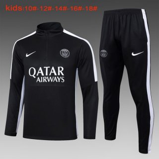 Ninos Sudadera De Training PSG 2024/2025 Negro Ninos Sudadera De Training PSG 2024/2025 Negro