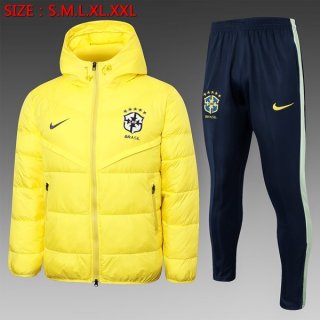 Abrigo Plumón Brasil Conjunto Completo 2024/2025 Amarillo Abrigo Plumón Brasil Conjunto Completo 2024/2025 Amarillo