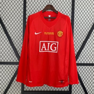 Tailandia Camiseta Manchester United Tercera Equipación ML Retro 2007 2008 Tailandia Camiseta Manchester United Tercera Equipación ML Retro 2007 2008