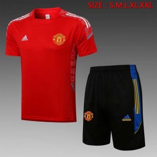 Camiseta Entrenamiento Manchester United Conjunto Completo 2022 Rojo Negro 1 Camiseta Entrenamiento Manchester United Conjunto Completo 2022 Rojo Negro 1
