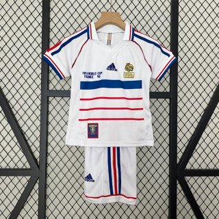 Camiseta Francia Segunda Equipación Niño Retro 1998 Camiseta Francia Segunda Equipación Niño Retro 1998