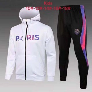 Niños Chandal Con Capucha Paris Saint Germain 2022 Blanco Rosa 1 Niños Chandal Con Capucha Paris Saint Germain 2022 Blanco Rosa 1