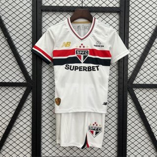 Camiseta Sao Paulo Primera Equipación Niño 2025/2026 Camiseta Sao Paulo Primera Equipación Niño 2025/2026