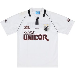 Primera Equipación Tailandia Camiseta Santos Retro 1997 Blanco Primera Equipación Tailandia Camiseta Santos Retro 1997 Blanco
