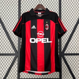 Tailandia Camiseta AC Milan Primera Equipación Retro 2001 2002 Tailandia Camiseta AC Milan Primera Equipación Retro 2001 2002