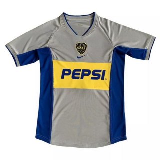 Segunda Equipación Tailandia Camiseta Boca Juniors Retro 2002 Gris Segunda Equipación Tailandia Camiseta Boca Juniors Retro 2002 Gris