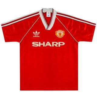 Primera Equipación Tailandia Camiseta Manchester United Retro 1988 1990 Rojo Primera Equipación Tailandia Camiseta Manchester United Retro 1988 1990 Rojo