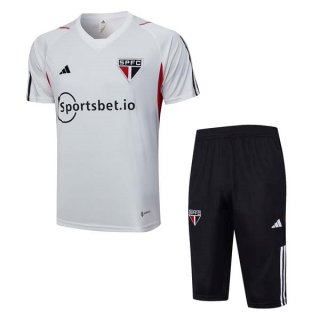Camiseta Entrenamiento Sao Paulo Conjunto Completo 2023/2024 Blanco Camiseta Entrenamiento Sao Paulo Conjunto Completo 2023/2024 Blanco