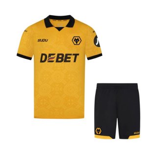 Camiseta Wolves Primera Equipación Niño 2025/2026 Camiseta Wolves Primera Equipación Niño 2025/2026