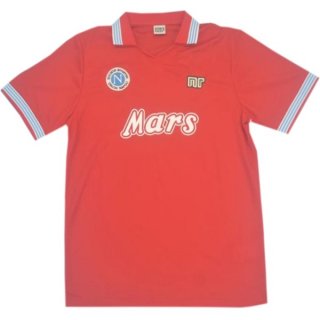 Tercera Equipación Tailandia Camiseta Napoli Retro 1988 1989 Rojo Tercera Equipación Tailandia Camiseta Napoli Retro 1988 1989 Rojo