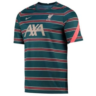 Tailandia Camiseta Liverpool Pre Match 2022 Verde Azul Tailandia Camiseta Liverpool Pre Match 2022 Verde Azul