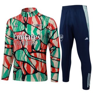 Sudadera De Training Arsenal 2025/2026 Verde Rojo Sudadera De Training Arsenal 2025/2026 Verde Rojo