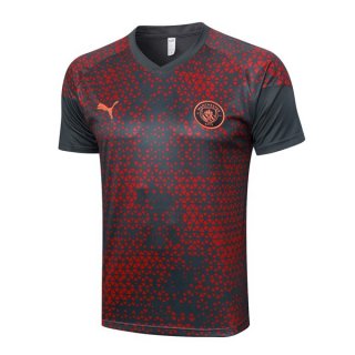 Camiseta Entrenamiento Manchester City 2024 Rojo Gris Camiseta Entrenamiento Manchester City 2024 Rojo Gris