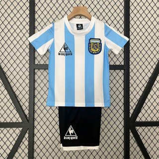 Camiseta Argentina Primera Equipación Retro Niño 1986 Camiseta Argentina Primera Equipación Retro Niño 1986