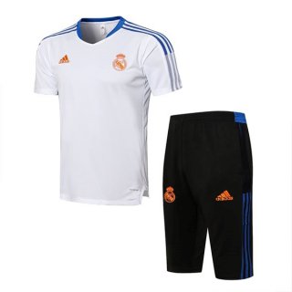 Camiseta Entrenamiento Real Madrid Conjunto Completo 2022 Blanco Negro Camiseta Entrenamiento Real Madrid Conjunto Completo 2022 Blanco Negro