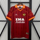 Tailandia Camiseta Roma Primera Equipación Retro 1999-2000