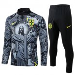 Sudadera De Training Brasil 2024/2025 Gris