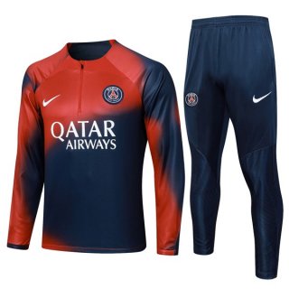 Sudadera De Training PSG 2024 Rojo Azul Sudadera De Training PSG 2024 Rojo Azul