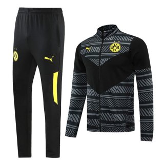 Chandal Borussia Dortmund 2022/2023 Gris Negro Chandal Borussia Dortmund 2022/2023 Gris Negro