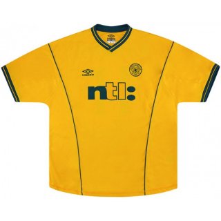Segunda Equipación Tailandia Camiseta Celtic Retro 2001 2003 Amarillo Segunda Equipación Tailandia Camiseta Celtic Retro 2001 2003 Amarillo