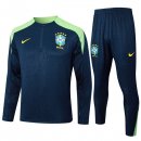 Sudadera De Training Brasil 2024/2025 Azul Verde