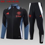 Chandal Manchester United 2024/2025 Negro Gris 2