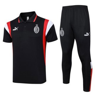 Polo AC Milan Conjunto Completo 2024 Negro Polo AC Milan Conjunto Completo 2024 Negro