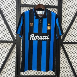 Tailandia Camiseta Inter Milan Primera Equipación Retro 1992-1994 Tailandia Camiseta Inter Milan Primera Equipación Retro 1992-1994