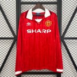 Tailandia Camiseta M-U Primera Equipación ML Retro 1992-1994