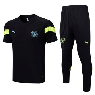 Polo Manchester City Conjunto Completo 2023/2024 Negro Polo Manchester City Conjunto Completo 2023/2024 Negro
