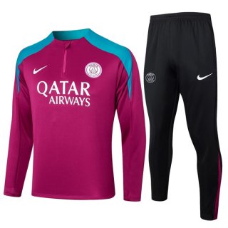 Sudadera De Training PSG 2024/2025 Purpura Rojo 3 Sudadera De Training PSG 2024/2025 Purpura Rojo 3