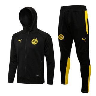 Chandal Con Capucha Borussia Dortmund 2022/2023 Negro Amarillo Chandal Con Capucha Borussia Dortmund 2022/2023 Negro Amarillo