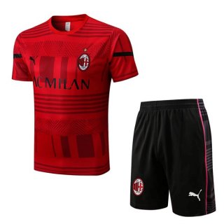 Camiseta Entrenamiento AC Milan Conjunto Completo 2022/2023 Rojo Camiseta Entrenamiento AC Milan Conjunto Completo 2022/2023 Rojo