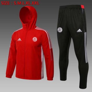 Rompevientos Bayern Munich Conjunto Completo 2022 Rojo Negro Rompevientos Bayern Munich Conjunto Completo 2022 Rojo Negro