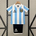 Camiseta Argentina Primera Equipación Retro Niño 1986 Camiseta Argentina Primera Equipación Retro Niño 1986