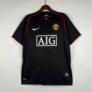 Tailandia Camiseta Manchester United Segunda Equipación Retro 2007-2008 Tailandia Camiseta Manchester United Segunda Equipación Retro 2007-2008