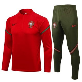 Sudadera De Training Portugal 2022 Rojo Sudadera De Training Portugal 2022 Rojo