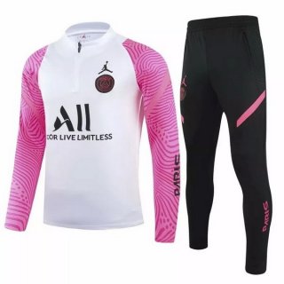 Chandal PSG 2021/2022 Blanco Rosa Negro Chandal PSG 2021/2022 Blanco Rosa Negro