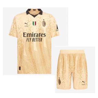 Camiseta AC Milan 4th Equipación Niño 2022/2023 Amarillo Camiseta AC Milan 4th Equipación Niño 2022/2023 Amarillo