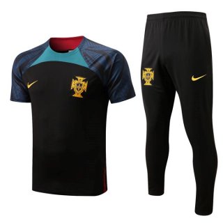 Camiseta Portugal Conjunto Completo 2022/2023 Negro Azul Camiseta Portugal Conjunto Completo 2022/2023 Negro Azul