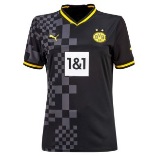 Camiseta Borussia Dortmund Segunda Equipación Mujer 2022/2023 Camiseta Borussia Dortmund Segunda Equipación Mujer 2022/2023
