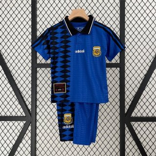 Camiseta Argentina Segunda Equipación Baby Retro 1994 Camiseta Argentina Segunda Equipación Baby Retro 1994
