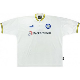 Primera Equipación Tailandia Camiseta Leeds United Retro 1997 1998 Blanco Primera Equipación Tailandia Camiseta Leeds United Retro 1997 1998 Blanco