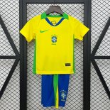 Camiseta Brasil Primera Equipación Niño 2025