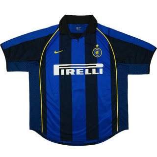 Primera Equipación Tailandia Camiseta Inter Milan Retro 2001 2002 Azul Primera Equipación Tailandia Camiseta Inter Milan Retro 2001 2002 Azul