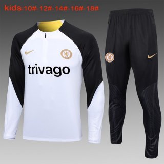 Ninos Sudadera De Training Chelsea 2024 Blanco 2 Ninos Sudadera De Training Chelsea 2024 Blanco 2