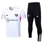 Camiseta Sao Paulo Conjunto Completo 2023/2024 Blanco Negro Camiseta Sao Paulo Conjunto Completo 2023/2024 Blanco Negro
