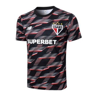 Camiseta Entrenamiento Sao Paulo 2024/2025 Negro Rojo Camiseta Entrenamiento Sao Paulo 2024/2025 Negro Rojo